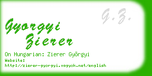 gyorgyi zierer business card